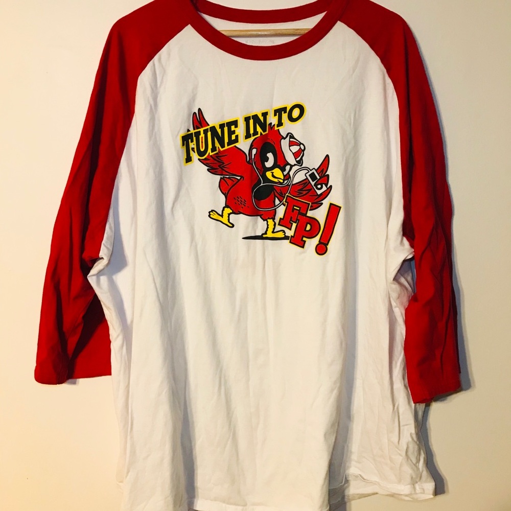 Cardinals Tune In To FP Baseball Shirt 4XL Raglan